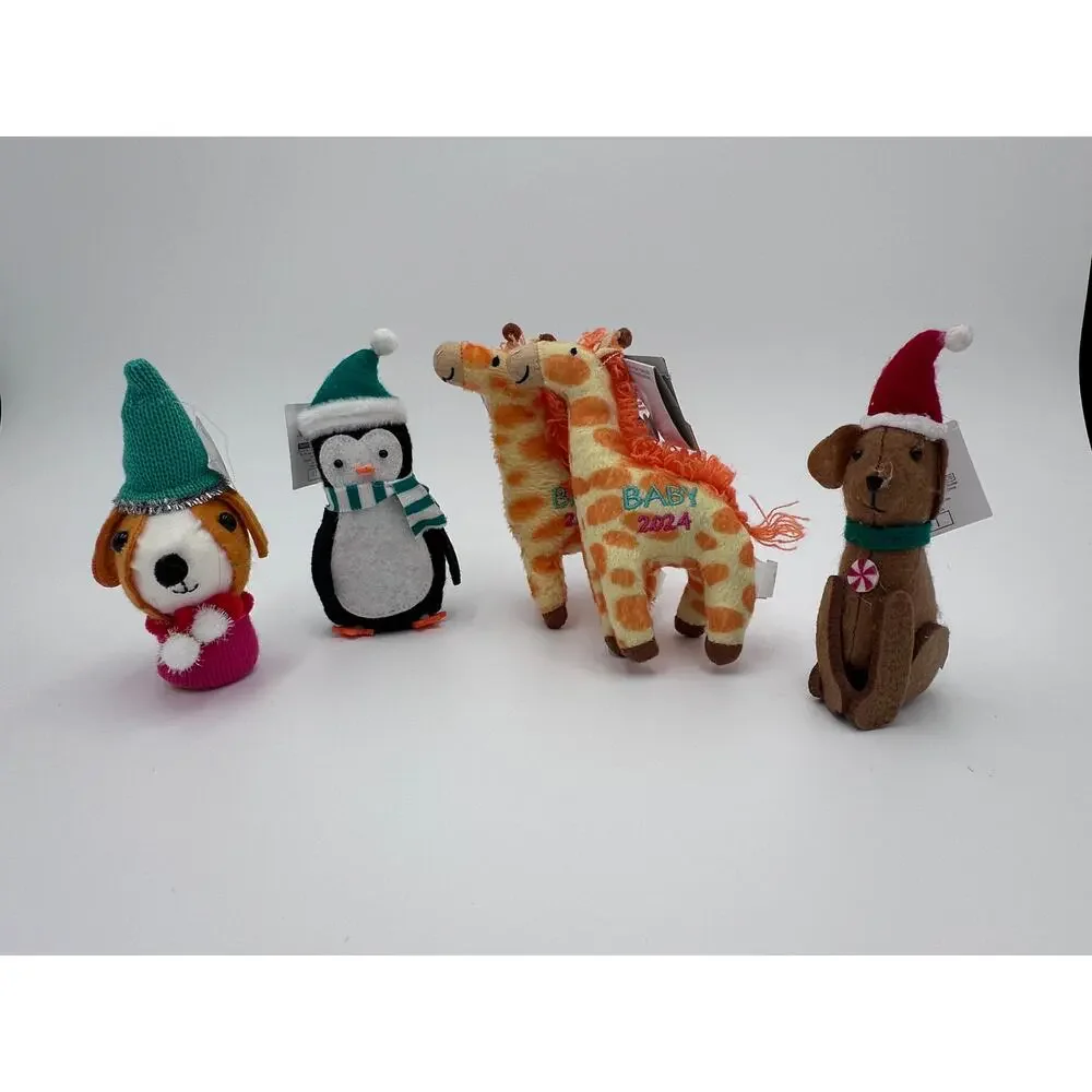 Wondershop‎ & Target Assorted Christmas Ornaments Lot of 5 Animals NEW